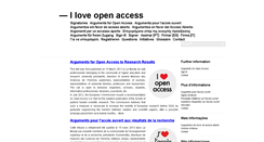 Desktop Screenshot of iloveopenaccess.org